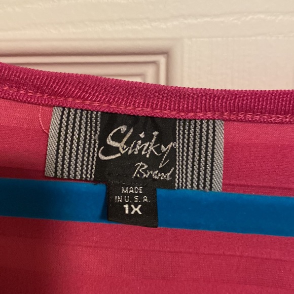 Stretchy Soft & Comfy 2 pc Pink Shorts Set with Ruffle Top - Picture 3 of 3